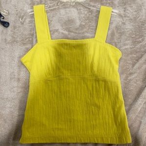 Anthropologie lime green tank
